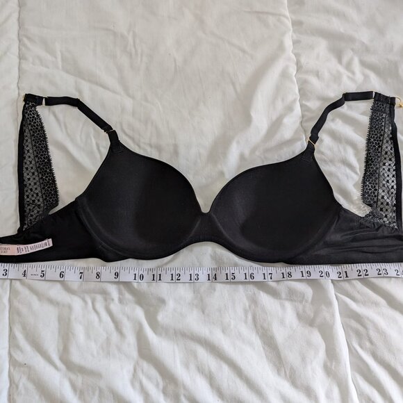 VICTORIA’S SECRET Incredible Black Racerback Lace Bra 34DDD Underwire Lingerie - Picture 3 of 9